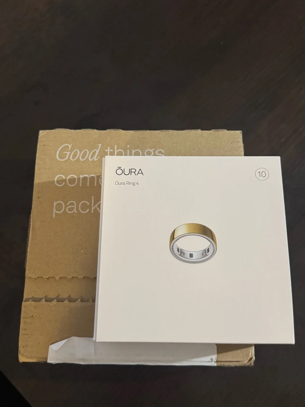 Oura Ring 4 — Gold Size 10 Like New